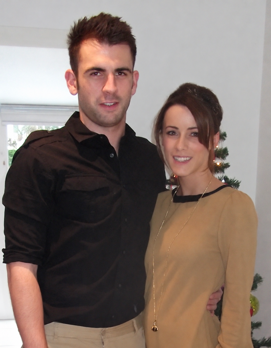 Nicola and Simon in the early days of their relationship